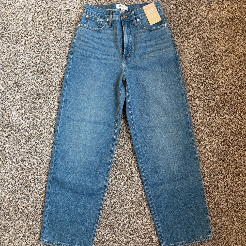 Madewell 28 TALL High Rise The Perfect Vintage Wide-Leg Crop Jean
